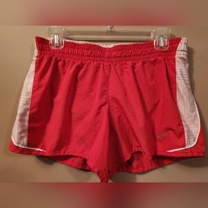 Nike Red Athletic Shorts Women's Medium